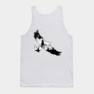 Black and White Eagle in nature with mountains Tank Top